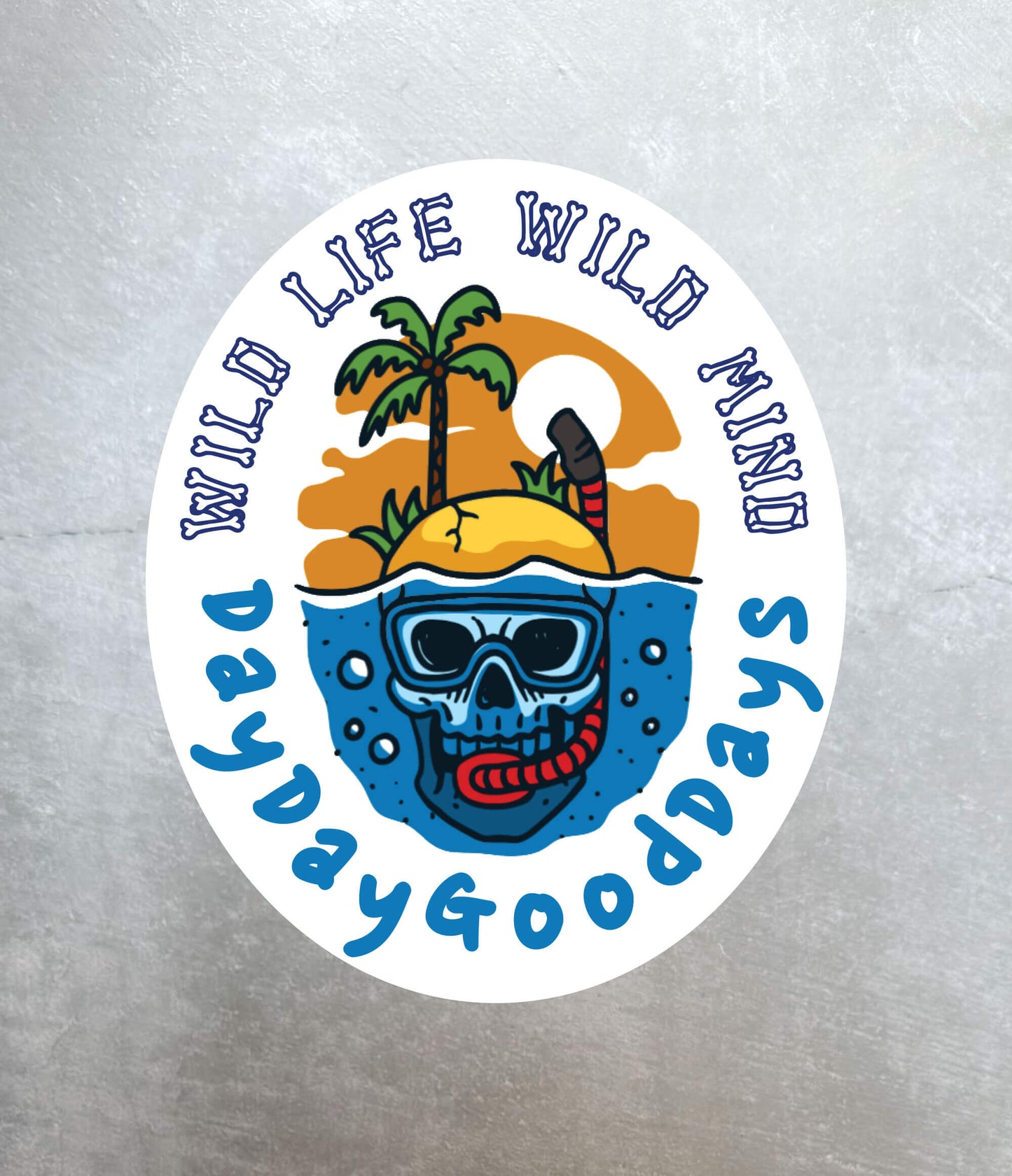 01 WILD MIND Waterproof Sticker Series